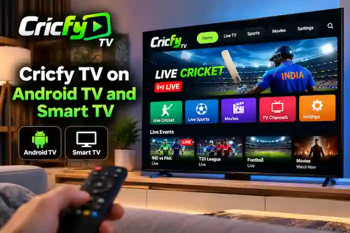 Cricfy TV on Android TV and Smart TV